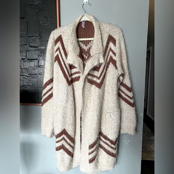 Alya eyelash long sleeve open front cardigan sweater size M - Picture 1 of 10